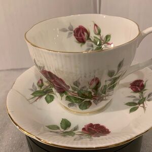Royal Albert Fine Bone China Cup and Saucer Royal Canadian Rose Vintage